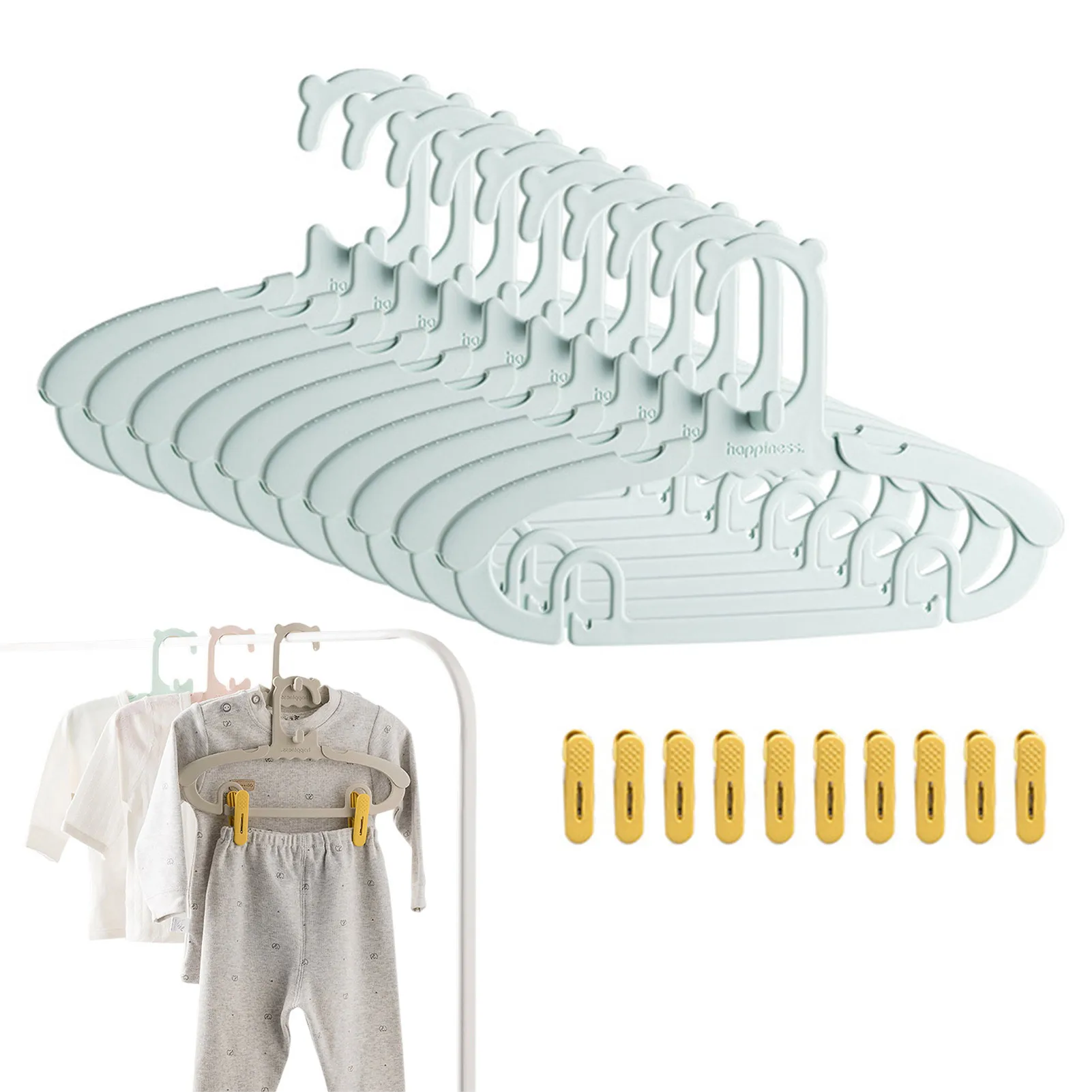 Регулируемые вешалки для детск – обзор и цена Baby Clothing Hanging Rack